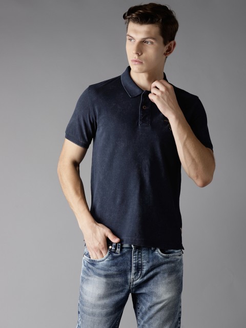 

Flying Machine Navy Polo T-shirt, Na