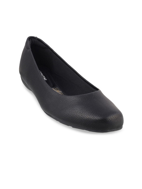 

J FONTINI Women Black Ballerinas Flats