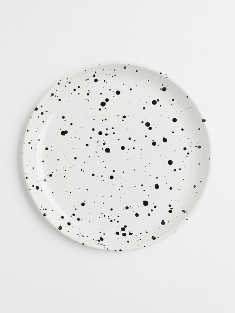 

H&M White Printed Metal Plate