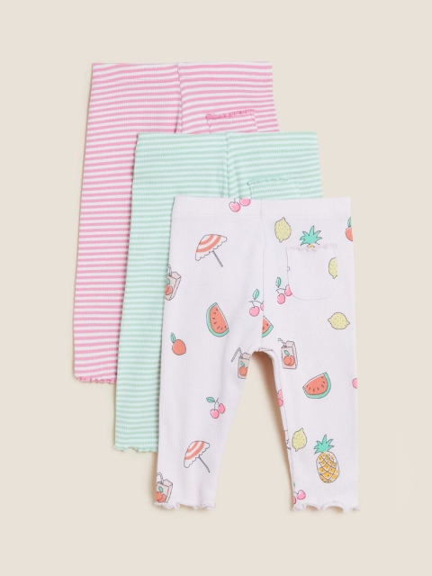 

Marks & Spencer Girls Red Printed Straight Fit Trousers