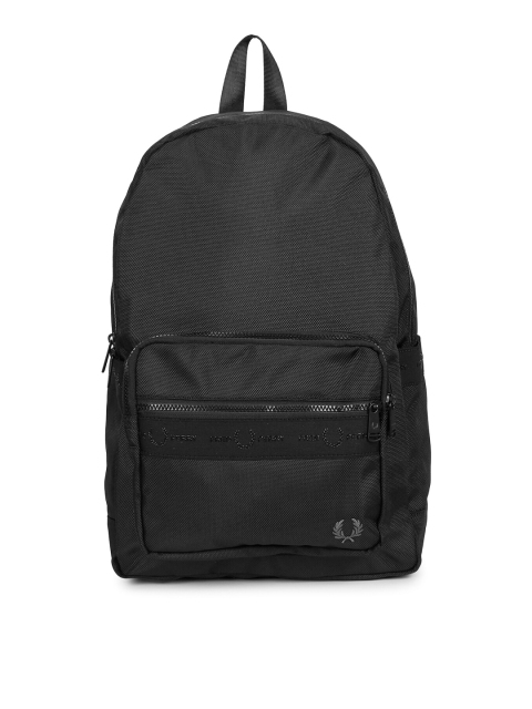 

Fred Perry Men Black Backpack
