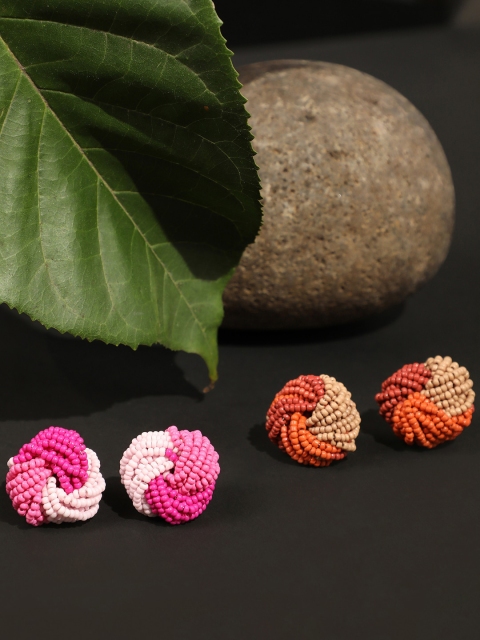 

SOHI Multicoloured Contemporary Studs Earrings, Multi
