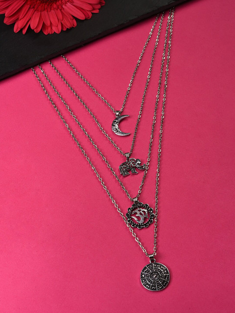 

SOHI Women Silver Necklace and Chains