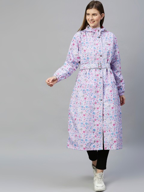 

Zeel Women Purple Printed Rain Jacket