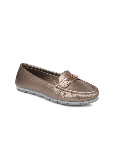 

Inc 5 Women Copper-Toned Embellished Flats