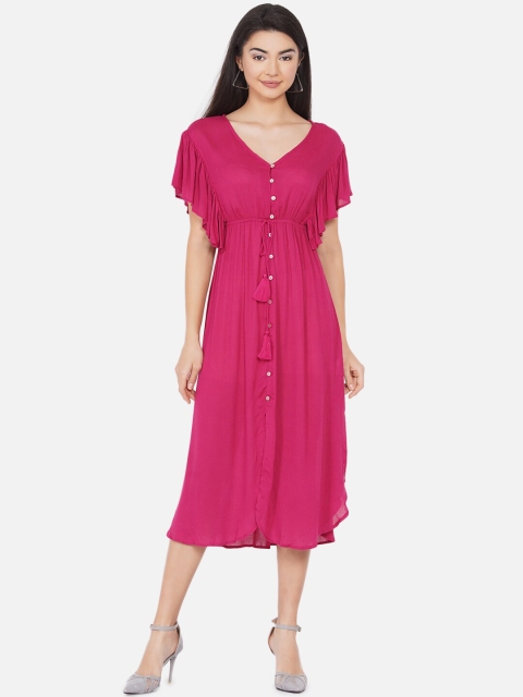 

DIVA WALK EXCLUSIVE Black Crepe Midi Dress