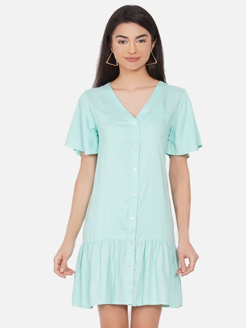 

DIVA WALK EXCLUSIVE Blue Drop-Waist Dress