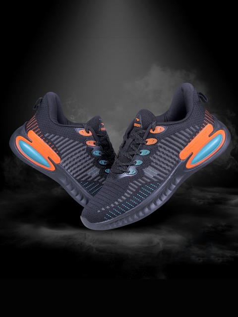 

ASIAN Men Black Mesh Running Memory Foam Non-Marking Shoes
