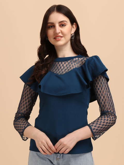 

Wedani Navy Blue Top