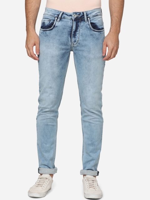

JADE BLUE Men Blue Slim Fit Heavy Fade Stretchable Jeans