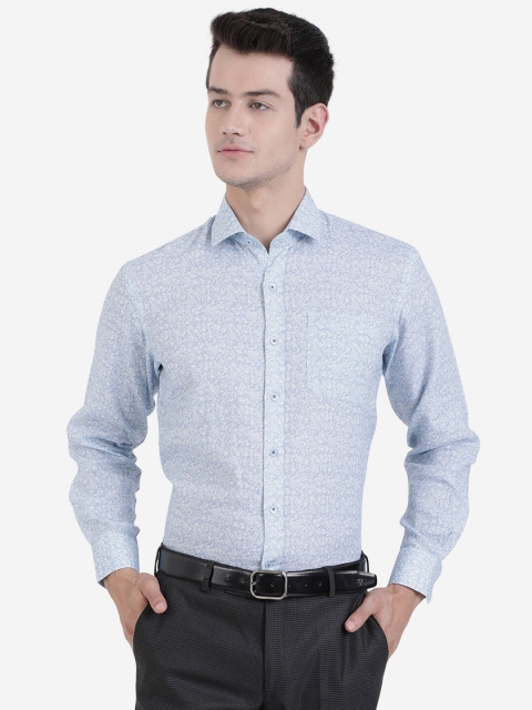 

JADE BLUE Men Blue Slim Fit Floral Printed Formal Shirt