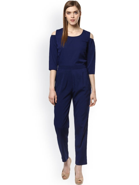 

Magnetic Designs Navy Cold Shoulder Jumpsuit, Navy blue