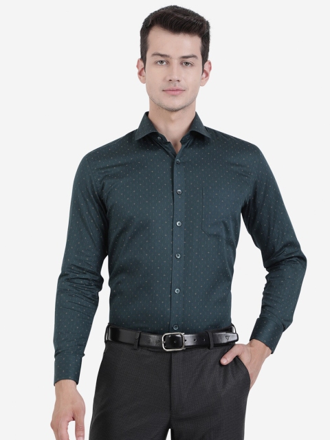 

JADE BLUE Men Green Printed Formal Shirt