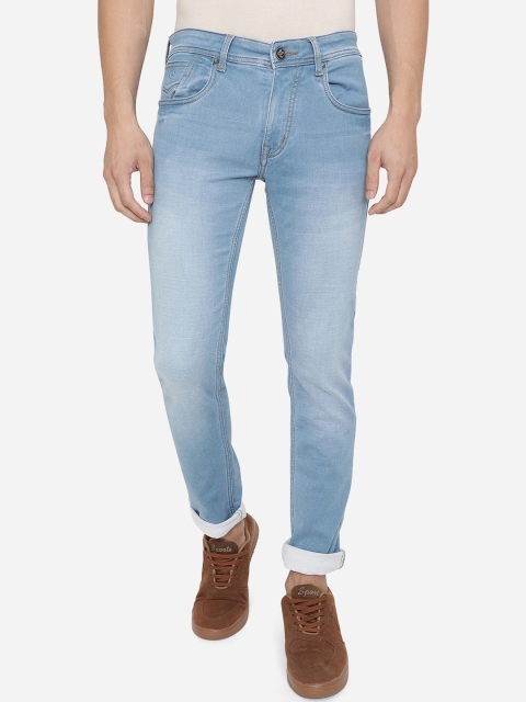 

Greenfibre Men Blue Straight Fit Heavy Fade Stretchable Jeans