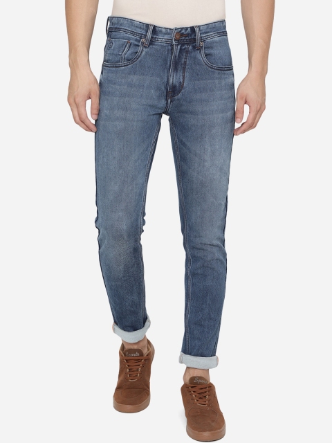 

Greenfibre Men Blue Slim Fit Heavy Fade Stretchable Jeans