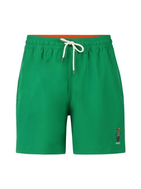 

Polo Ralph Lauren Men Green Solid Shorts