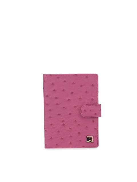 

Da Milano Pink Textured Leather Passport Cover