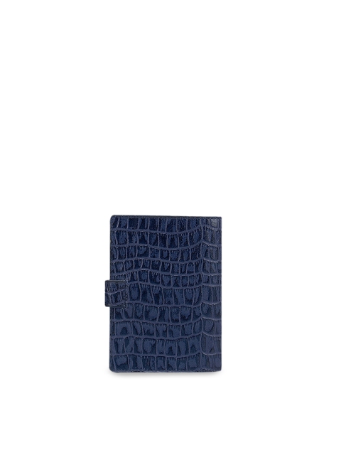 

Da Milano Blue Textured Leather Passport Cover