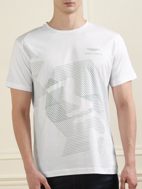 

HACKETT LONDON Men White Striped T-shirt