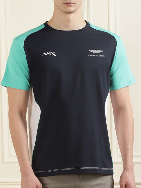 

HACKETT LONDON Men Navy Blue T-shirt