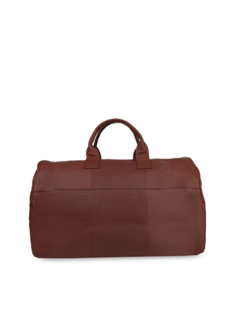 

PELLE LUXUR Brown Solid Duffel Bag