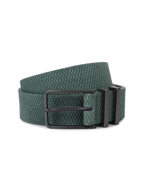 

HACKETT LONDON Men Green Leather Belt