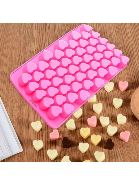 

JoyGlobal Pink Silicone Heart Chocolate All-Purpose Mould In Bakeware
