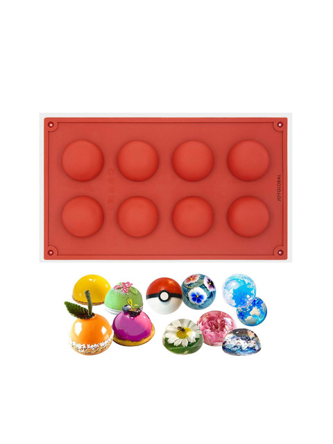 

JoyGlobal Red Silicone Half Sphere Baking Mould