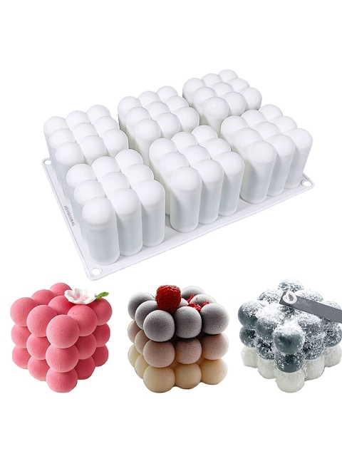 

JoyGlobal White Solid Silicone Cloud Bubbles Entremet Mould