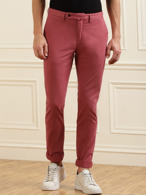 

HACKETT LONDON Men Red Easy Wash Trousers