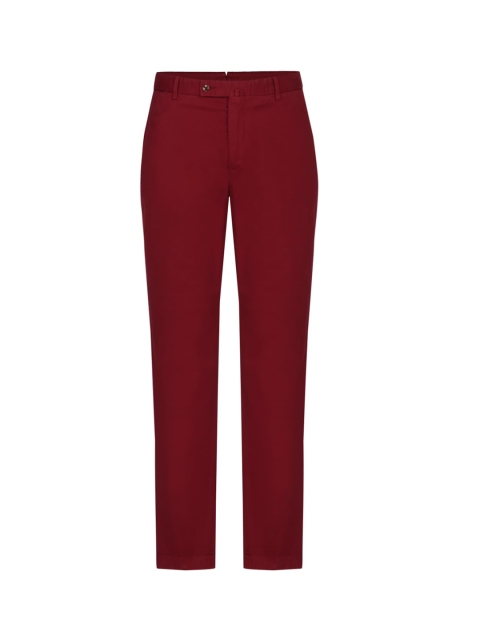 

HACKETT LONDON Men Red Easy Wash Trousers