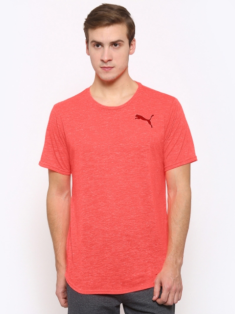 

Puma Men Neon Pink Round Neck Dri-Release Novelty T-shirt