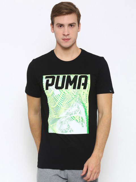 

Puma Black Dynamo Printed Slim Fit T-shirt