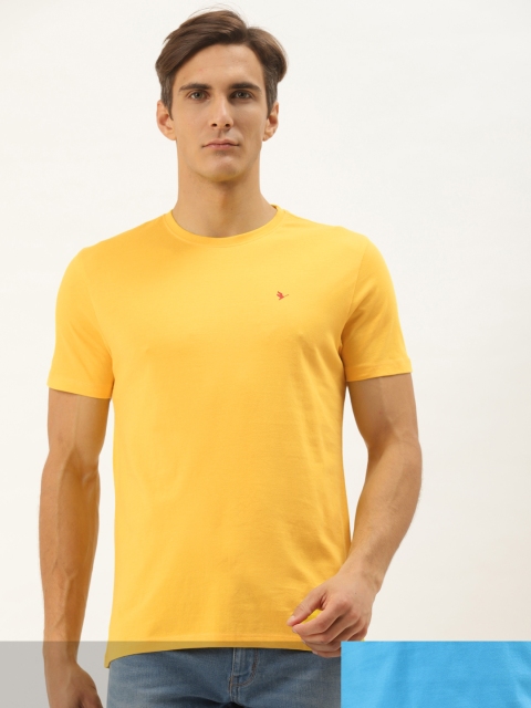 

AM SWAN Men Pack of 2 Solid T-shirts, Blue