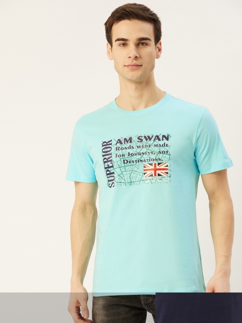 

AM SWAN Men Pack of 2 T-shirts, Blue