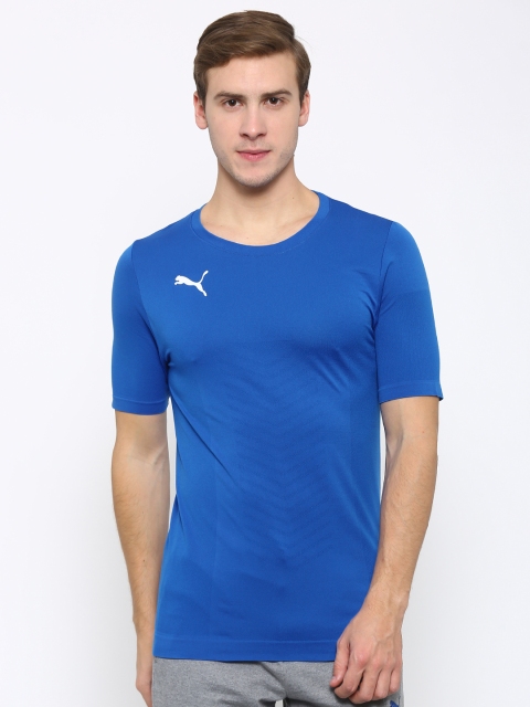 

Puma Men Blue ftblTRG Seamless EVOKNIT T-shirt
