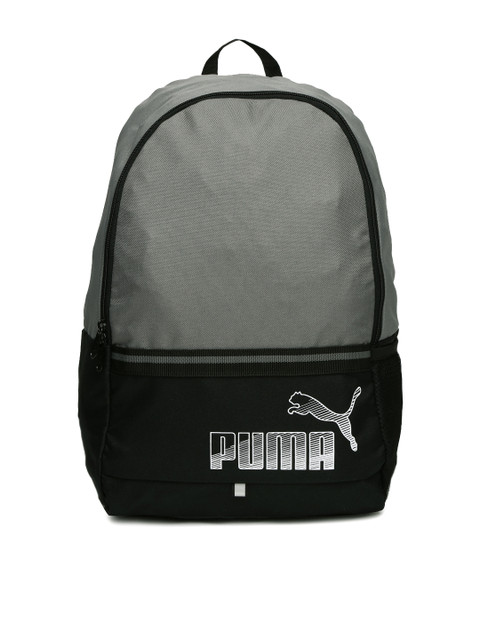 

Puma Unisex Grey & Black Phase II Colourblocked Backpack