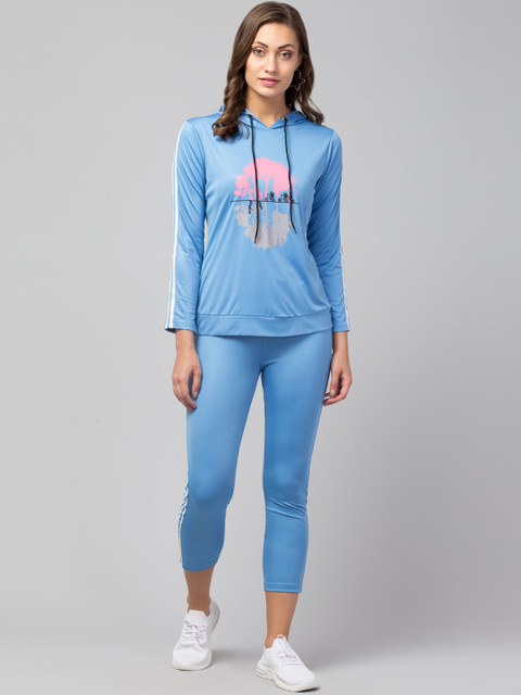 

FurryFlair Women Blue Printed Tracksuits