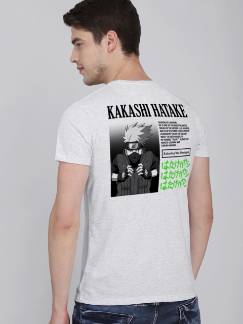 

Free Authority Men Grey & Black Typography Printed T-shirt