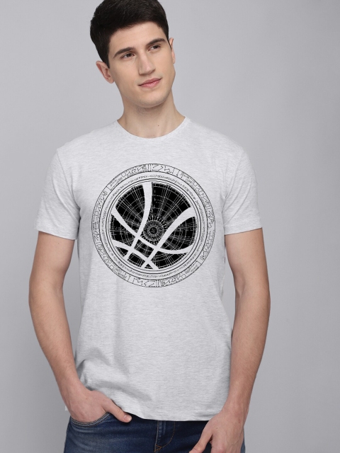

Free Authority Men Grey Typography Printed T-shirt