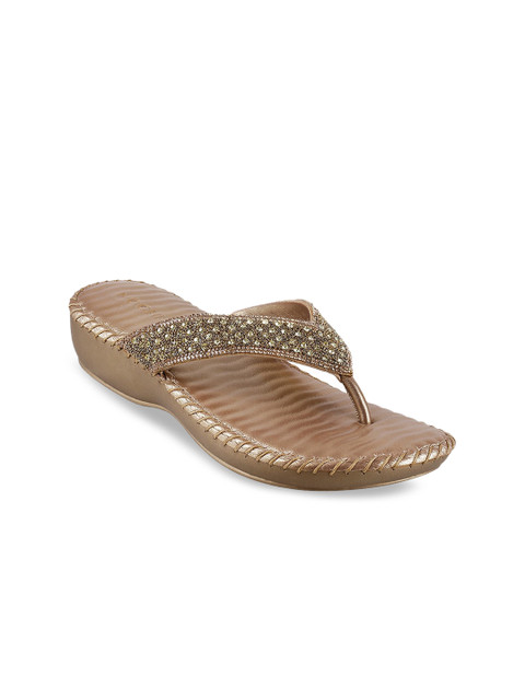 

Mochi Gold-Toned Leather Wedge Sandals