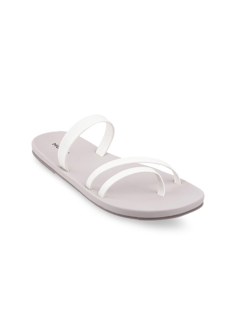 

Mochi Women White One Toe Flats
