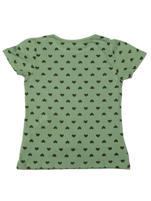 

SCRAM Girls Yellow Printed V-Neck Applique T-shirt
