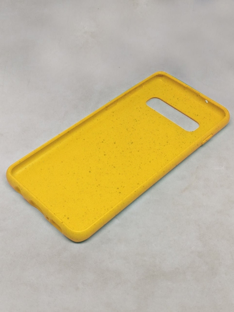 

macmerise Yellow Self Design Eco-ver Samsung S10 Mobile Case