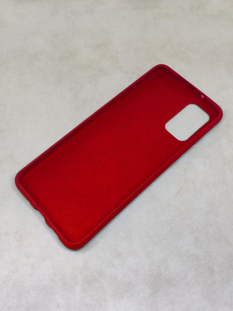 

macmerise Solid Eco-ver Samsung S20 Plus Back Case, Red