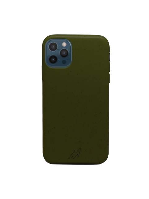 

macmerise Black Solid Eco-Ver iPhone 12 Pro Back Case