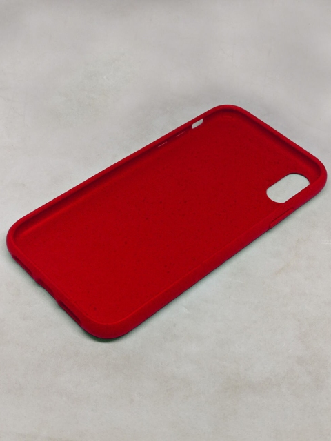 

macmerise Red Solid Eco-ver iPhone X Back Case
