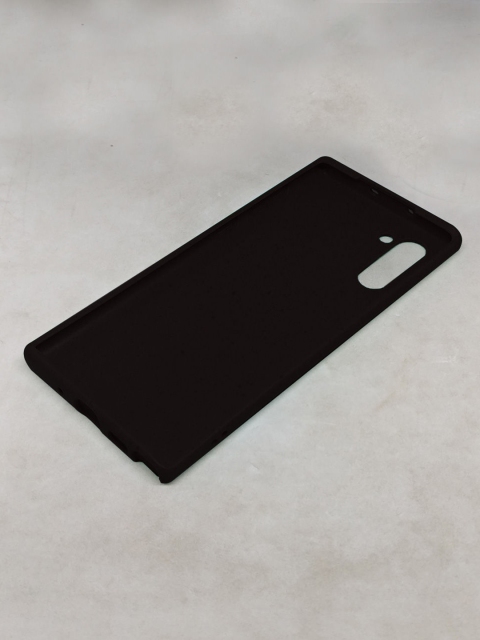 

macmerise Black Solid Eco-ver Samsung Note10 Back Case