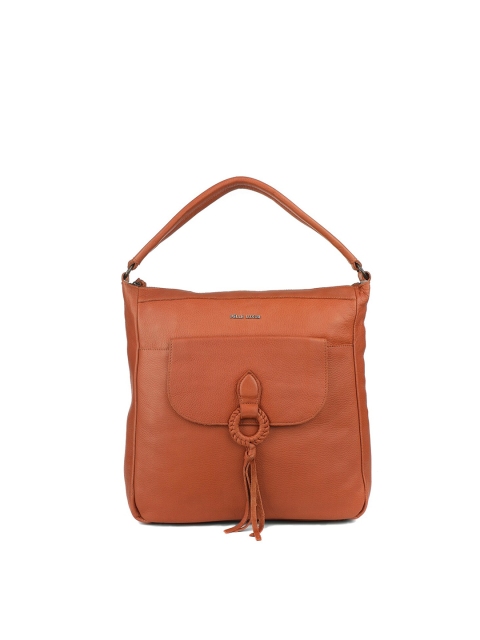 

PELLE LUXUR Brown Leather Oversized Shopper Shoulder Bag with Tasselled