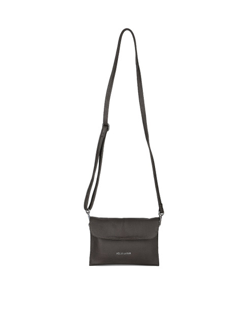 

PELLE LUXUR Women Grey Messenger Bag